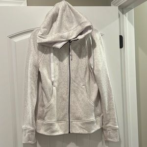 Lululemon Scuba Full Zip Hoodie with Accents - Size 8 - Worn Twice